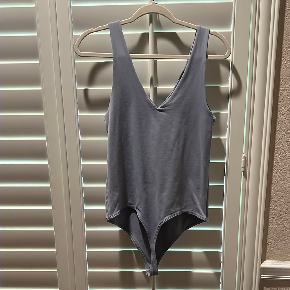 Abercrombie & Fitch Soft Gray V-Neck Top